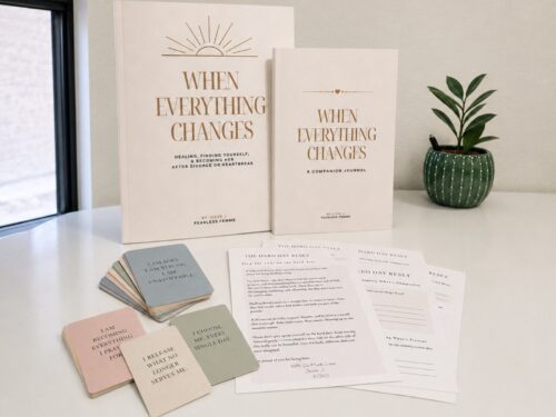 Healing after divorce with this gentle supportive workbook
