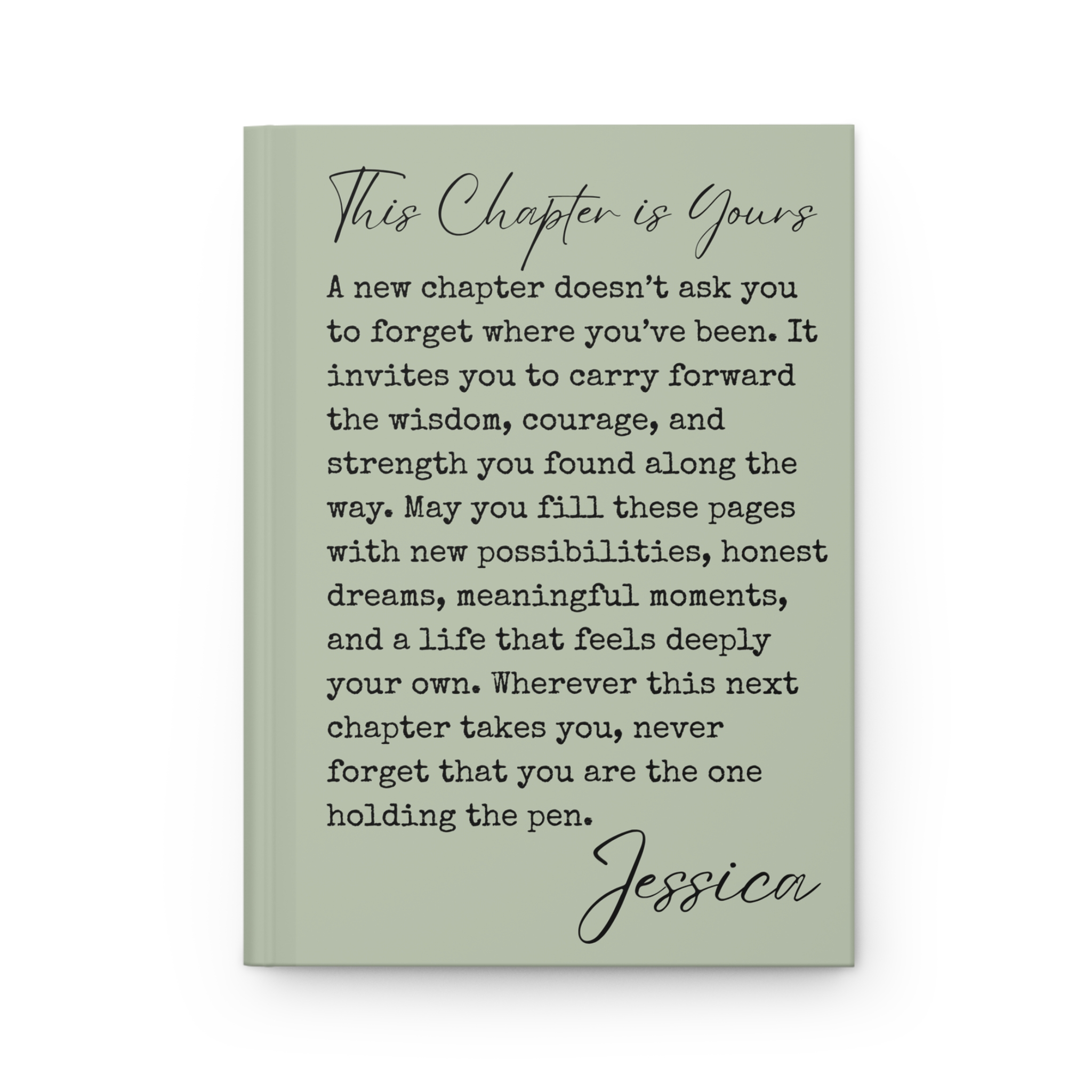 This Chapter Is Yours Personalized Journal